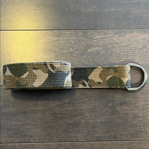 U.S. Polo Assn. Camouflage Belt with Silver Ring Buckle